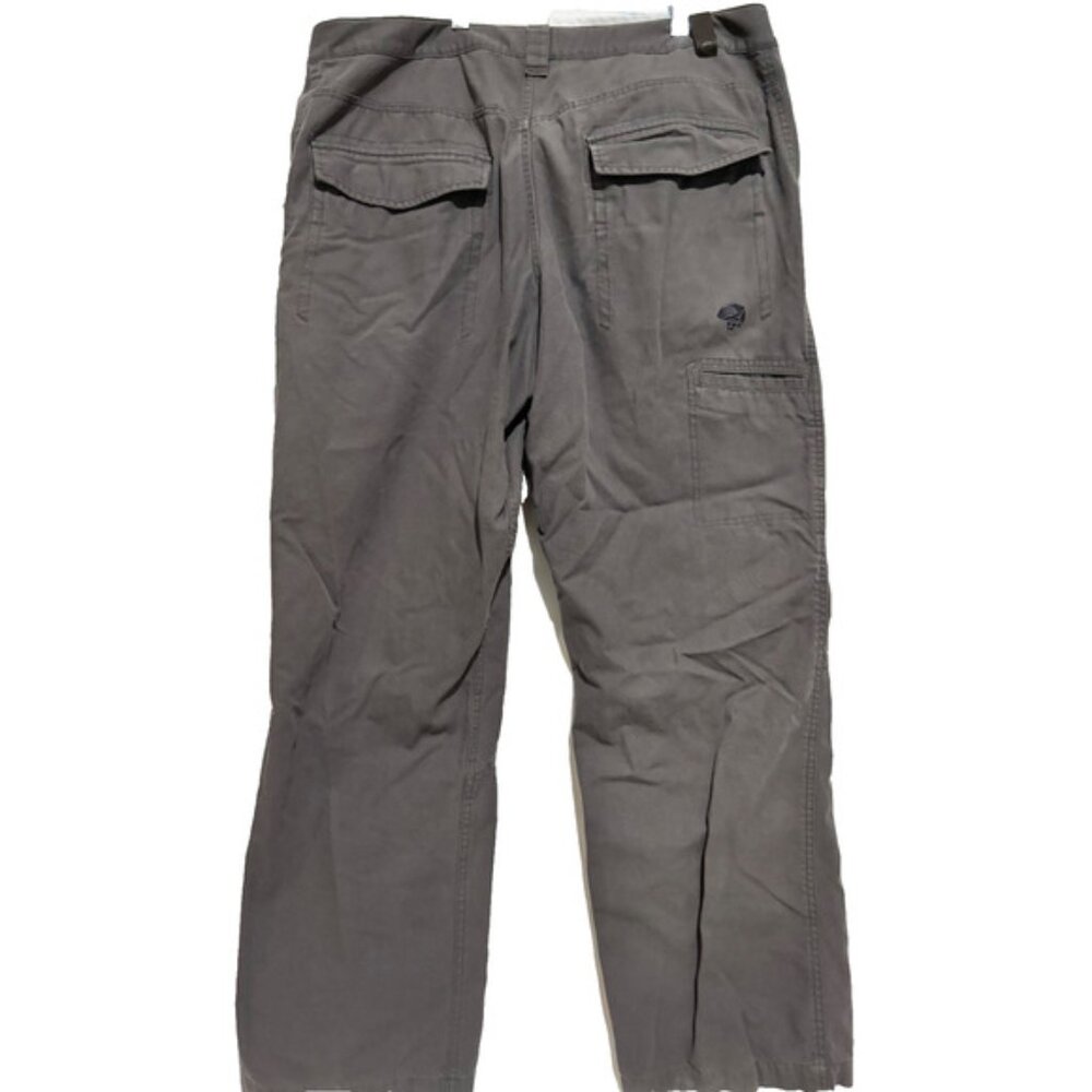 Mountain Hardwear Men Sz 36x32 Gray Pants Outdoor Hiking Cargo Chore utility